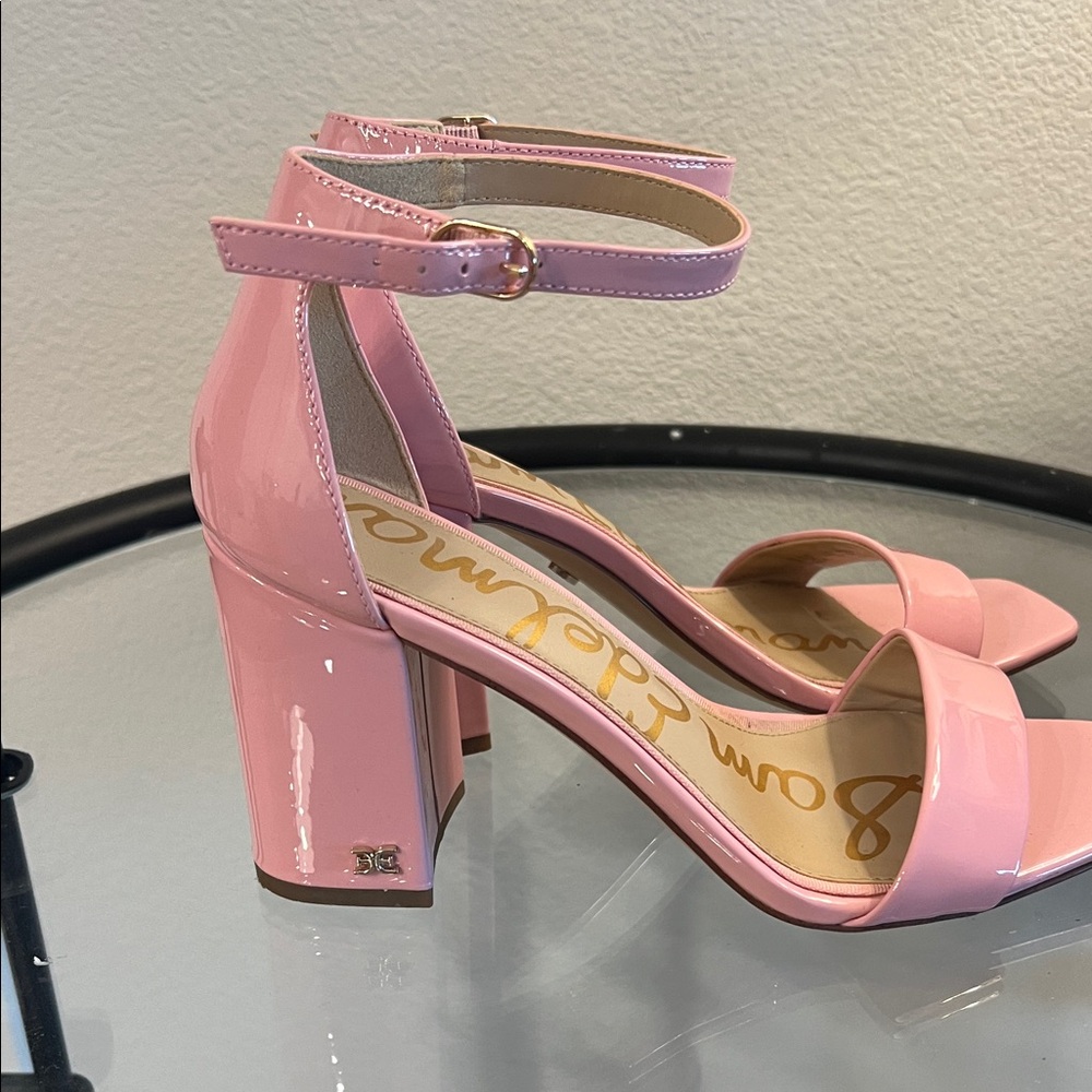 Elegant Pink Patent Leather Heels